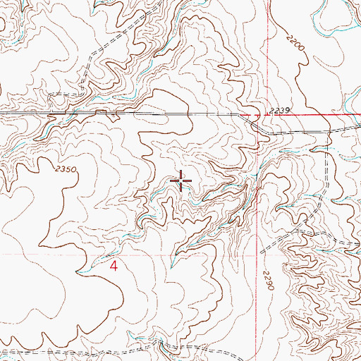 Topographic Map of 28N48E04AACC01 Well, MT