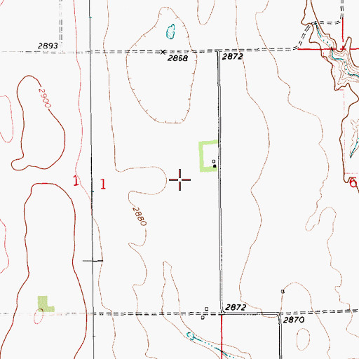 Topographic Map of 28N12E01AD__01 Well, MT