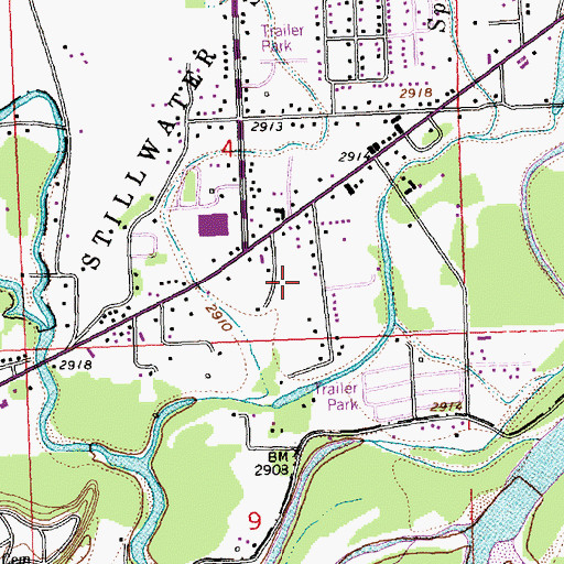 Topographic Map of 28N21W04DC__01 Well, MT