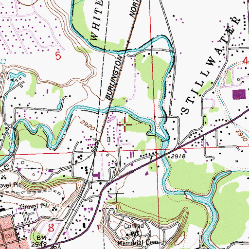 Topographic Map of 28N21W05DD__01 Well, MT