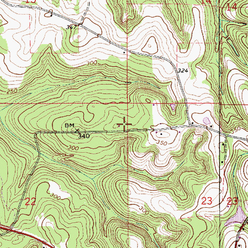 Topographic Map of Mancill Cemetery, AL