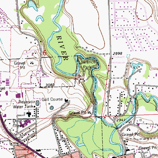 Topographic Map of 28N21W06DAC_01 Spring, MT