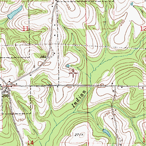 Topographic Map of Mount Olive Bible Church, AL
