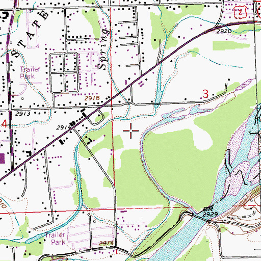 Topographic Map of 28N21W03CB__01 Well, MT