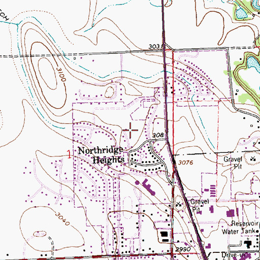 Topographic Map of 28N22W01AD__01 Well, MT