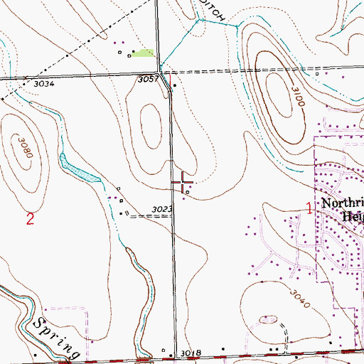 Topographic Map of 28N22W01BC__01 Well, MT