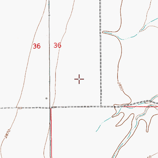 Topographic Map of 29N10E36DD__01 Well, MT