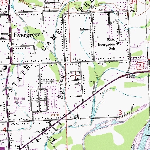 Topographic Map of 28N21W03BB__01 Well, MT