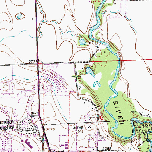 Topographic Map of 28N21W06BA__01 Well, MT