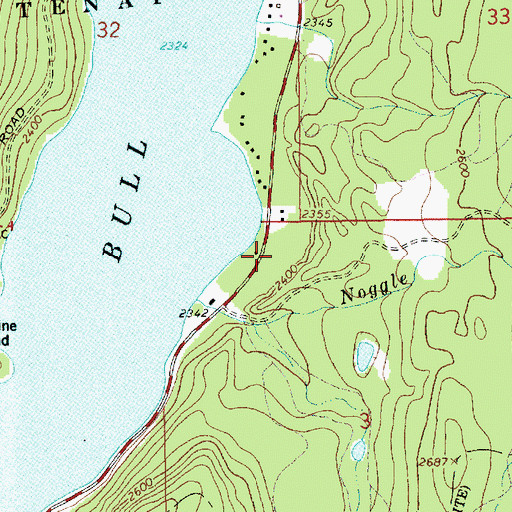 Topographic Map of 28N33W03BABC01 Well, MT