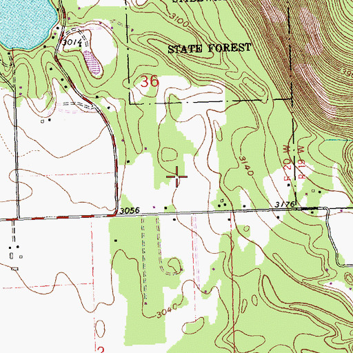 Topographic Map of 29N21W02AA__01 Well, MT