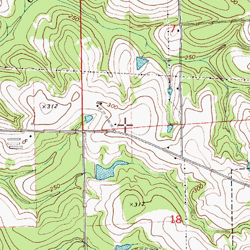 Topographic Map of Welcome the Way Baptist Church, AL