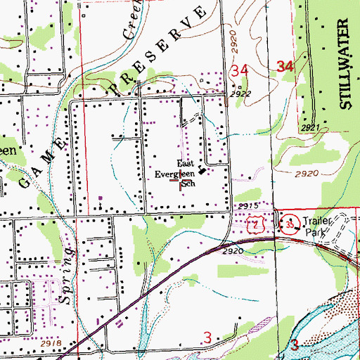 Topographic Map of 29N20W20CA__01 Well, MT