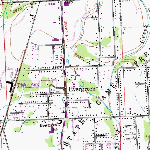 Topographic Map of 29N21W34CA__01 Well, MT