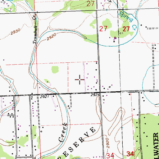 Topographic Map of 29N21W28AB__01 Well, MT