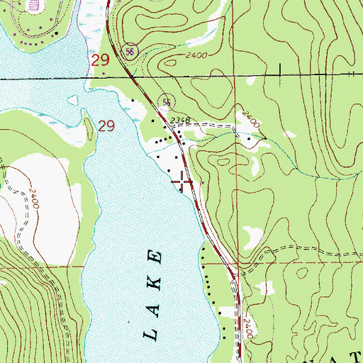 Topographic Map of 29N33W29DACD01 Well, MT