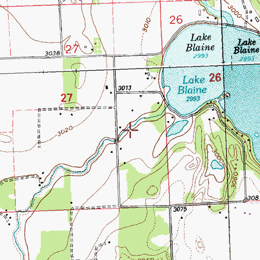 Topographic Map of 29N20W28BD__01 Well, MT