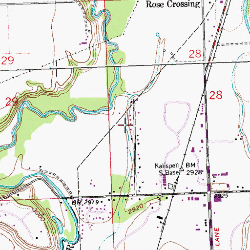 Topographic Map of 29N21W28CC__01 Well, MT