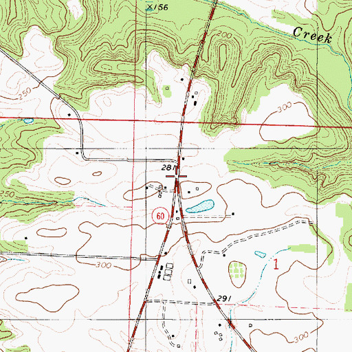 Topographic Map of Havana Junction, AL