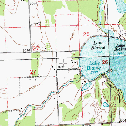 Topographic Map of 29N20W27BB__01 Well, MT
