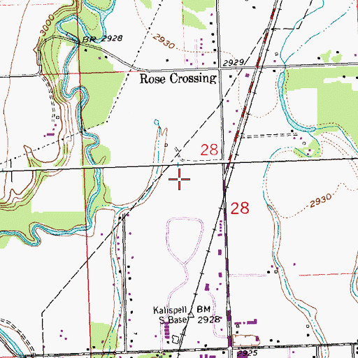 Topographic Map of 29N21W28CB__01 Well, MT