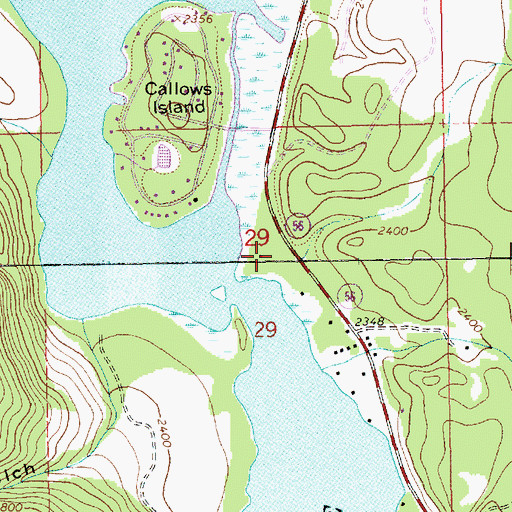 Topographic Map of 29N33W29ACBA01 Well, MT