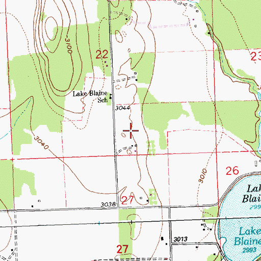 Topographic Map of 29N20W26BB__01 Well, MT