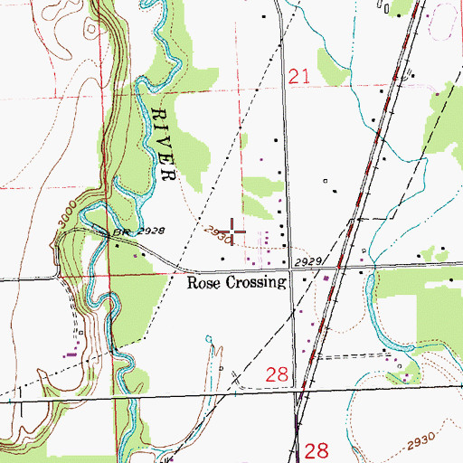 Topographic Map of 29N21W22AA__01 Well, MT