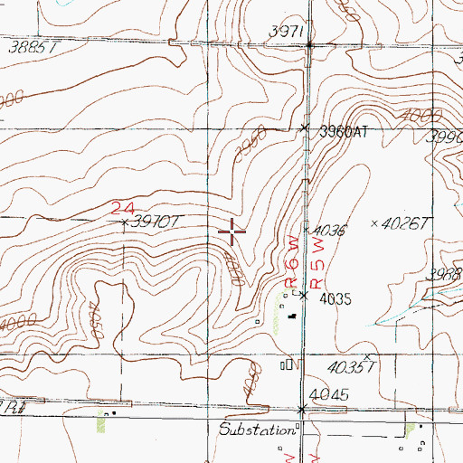 Topographic Map of 29N06W24DABA01 Well, MT