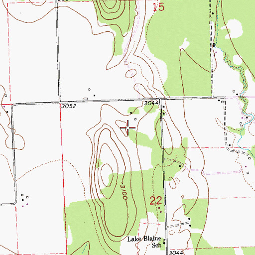 Topographic Map of 29N20W22DB__01 Well, MT