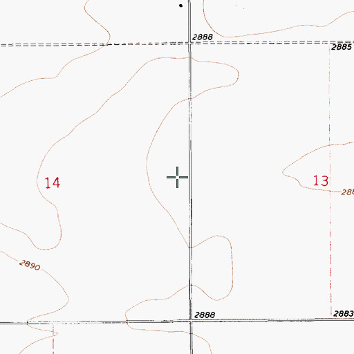 Topographic Map of 29N09E14AD__01 Well, MT