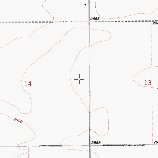 Topographic Map of 29N09E14ADDD01 Well, MT