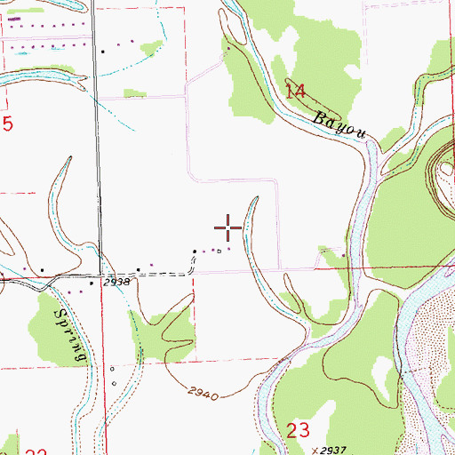 Topographic Map of 29N21W15CB__01 Well, MT
