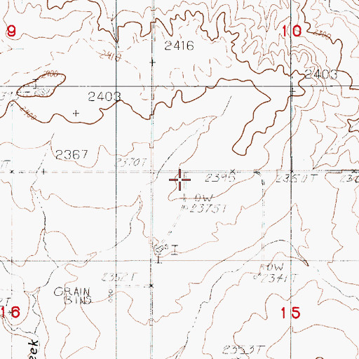 Topographic Map of 29N50E15BB__01 Well, MT