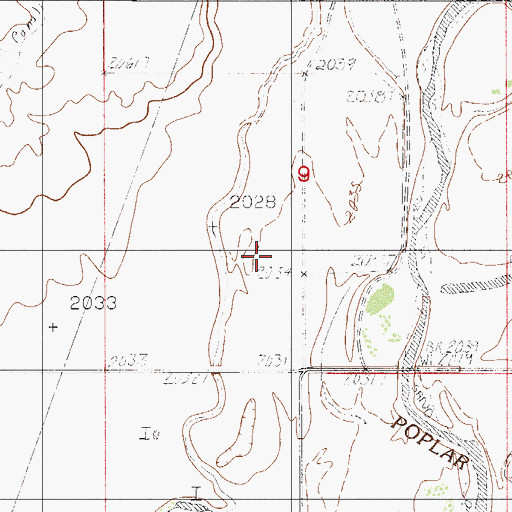 Topographic Map of 29N51E09CA__01 Well, MT