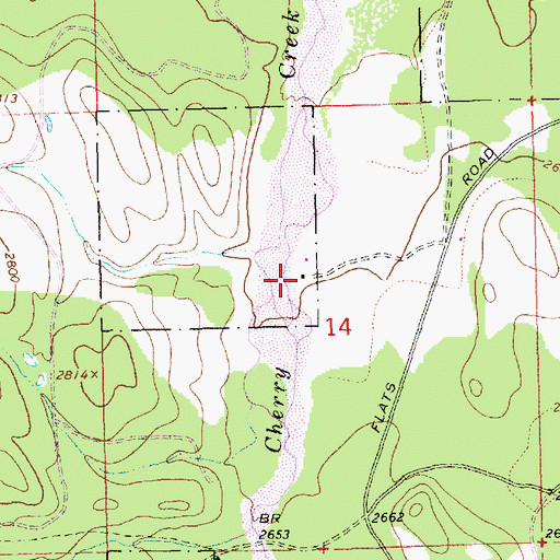 Topographic Map of 29N31W14BDD_01 Well, MT