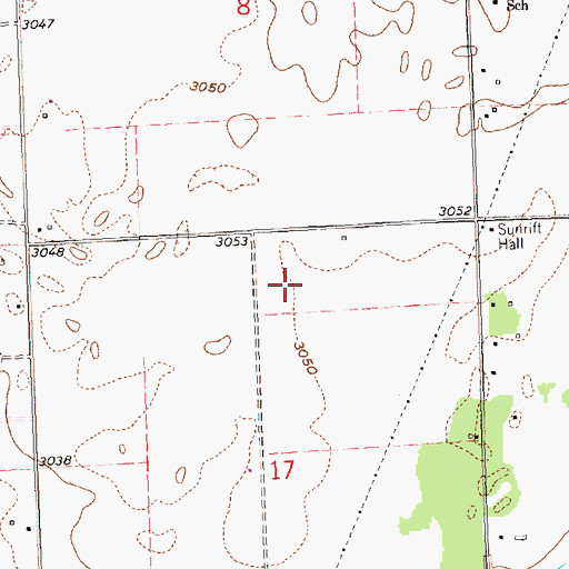 Topographic Map of 29N20W17AB__01 Well, MT