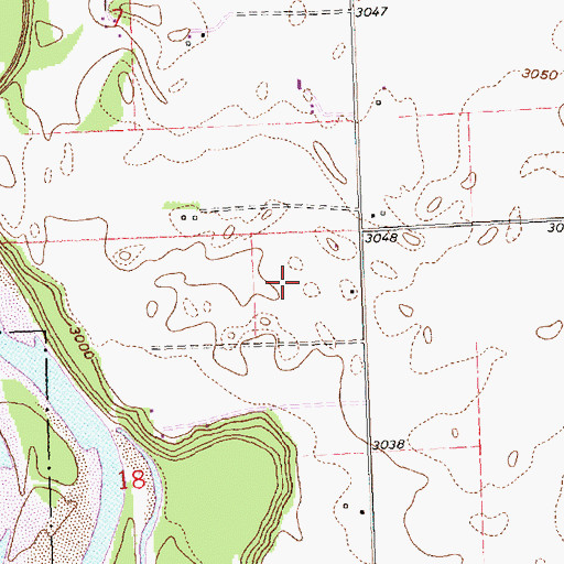 Topographic Map of 29N20W18AA__02 Well, MT