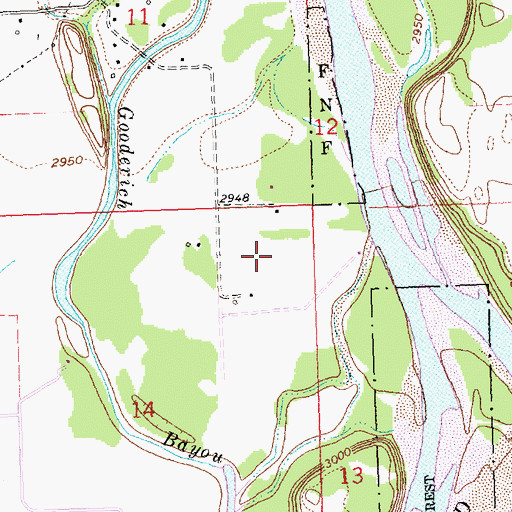 Topographic Map of 29N21W14CD__01 Well, MT