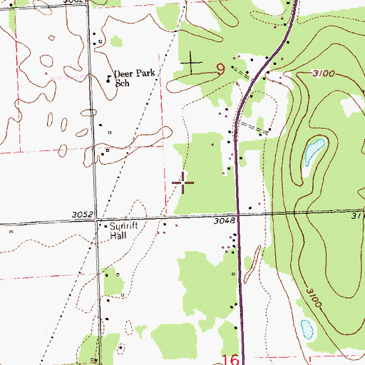 Topographic Map of 29N20W09CD__01 Well, MT