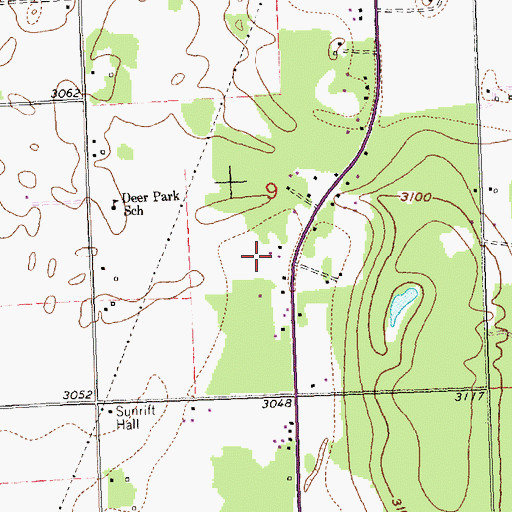 Topographic Map of 29N20W09CADA01 Well, MT