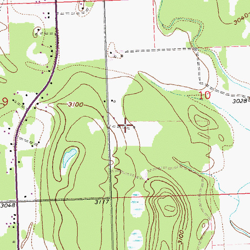 Topographic Map of 29N20W10CB__01 Well, MT