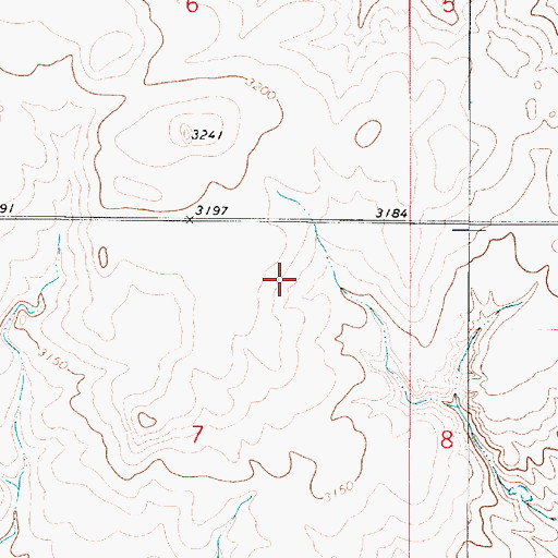 Topographic Map of 35N04E18DBAB01 Well, MT
