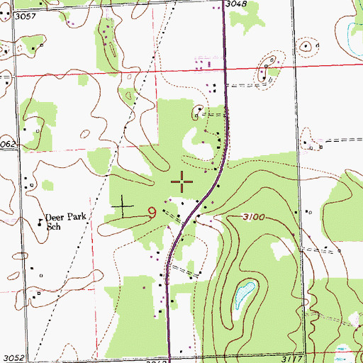 Topographic Map of 29N20W09AC__02 Well, MT