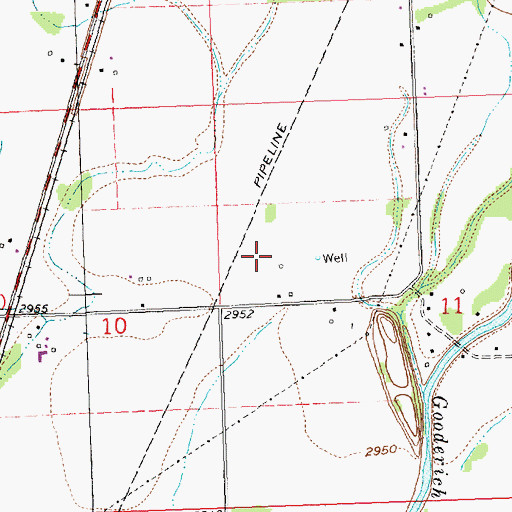 Topographic Map of 29N21W14AA__01 Well, MT