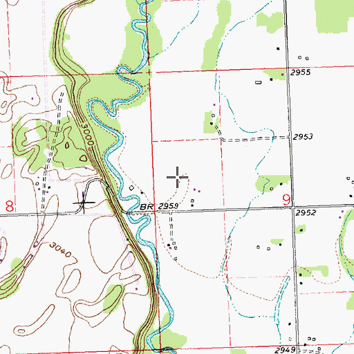Topographic Map of 29N21W09BD__01 Well, MT