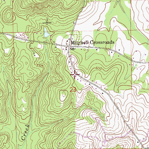 Topographic Map of Community Church of Jesus of the Apostolic Faith, AL