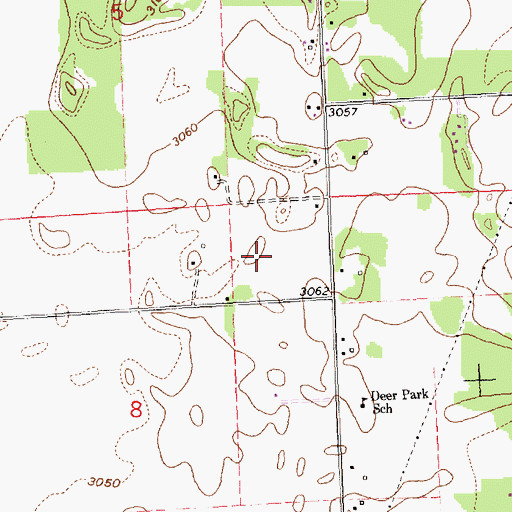 Topographic Map of 29N20W08AA__01 Well, MT