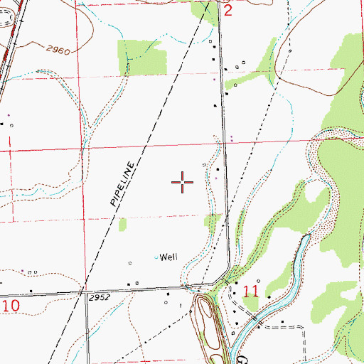 Topographic Map of 29N21W11BC__01 Well, MT
