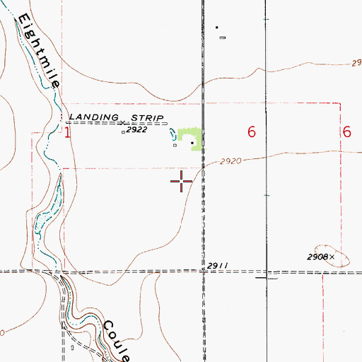 Topographic Map of 29N07E01DA__01 Well, MT
